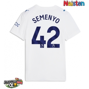 Manchester City Antoine Semenyo #42 Kolmaspaita Naisten 2026-27 Lyhythihainen